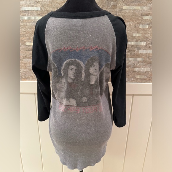 Vintage Journey 1981 Original Escape Tour Raglan Tee Shirt 3/4 Sleeve L Large - Picture 3 of 8